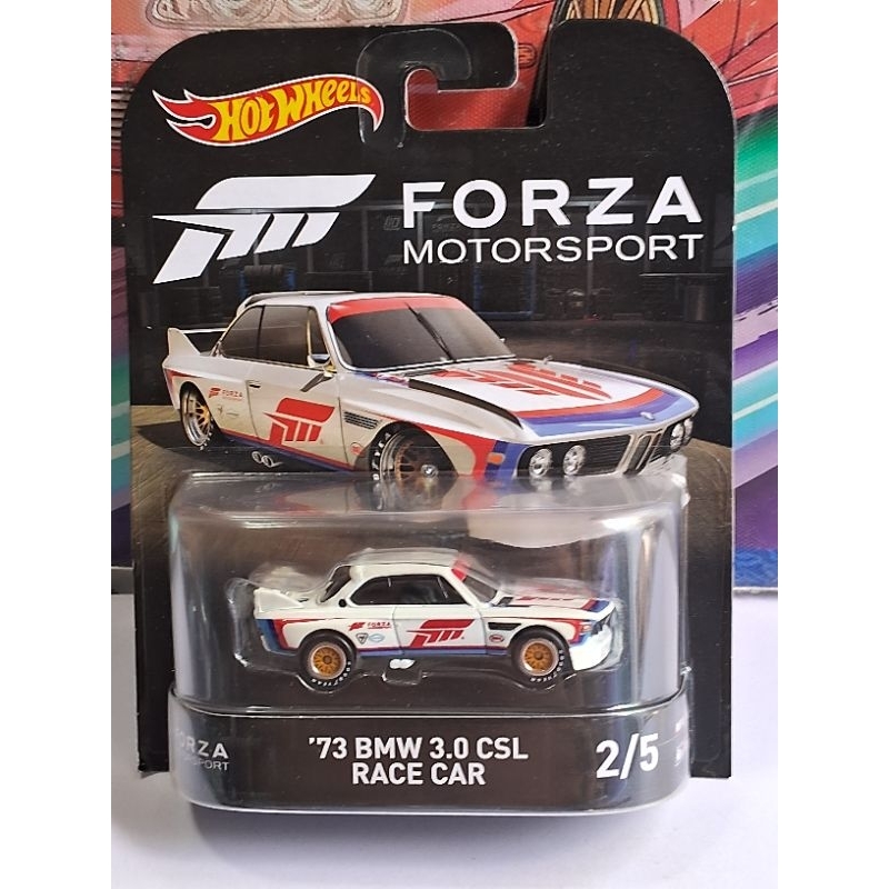 HOT WHEELS RETRO PREMIUM 1973 BMW 3.0 CSL RACE CAR - FORZA MOTORSPORT
