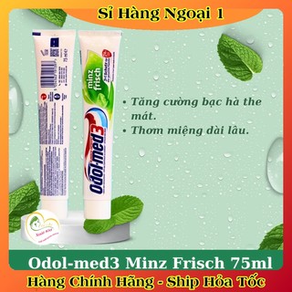 [Date Mới Đủ Bill] Kem đánh răng ODOL - MED 3 Extra white 75ml - Đức