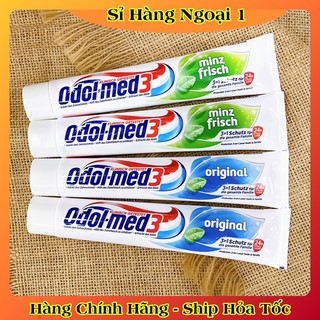 [Date Mới Đủ Bill] Kem đánh răng ODOL - MED 3 Extra white 75ml - Đức