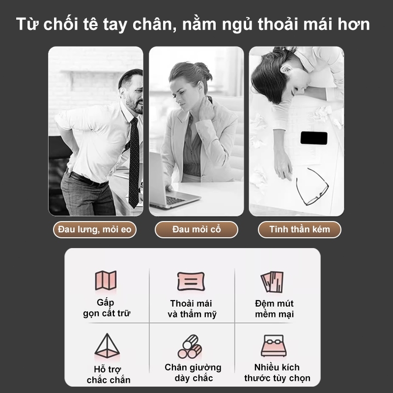 MY 1.9m giường gấp gọn Sofa giường đơn có thể gập lại Ghế gấp nằm nghỉ - Giường ngủ trưa văn phòng | BigBuy360 - bigbuy360.vn