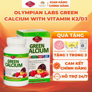 Bổ Sung Canxi Hữu Cơ Cho Bà Bầu Olympian Labs Green Calcium Trẻ Em Và Người Lớn - Hộp 100 viên