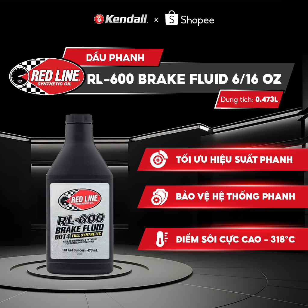 DẦU PHANH REDLINE RL - 600 DOT 4 Brake Fluid