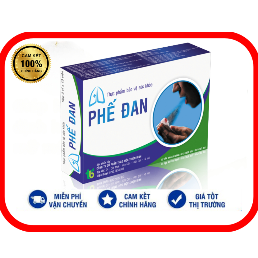 Phế Đan - Thực phẩm bảo vệ sức khoẻ hỗ trợ bổ phế