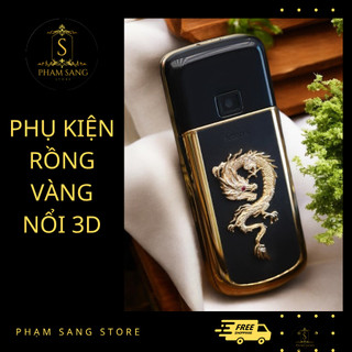 Rồng Vàng 3D Dán Trang Trí Điện Thoại/ Laptop/ Macbook v.v...