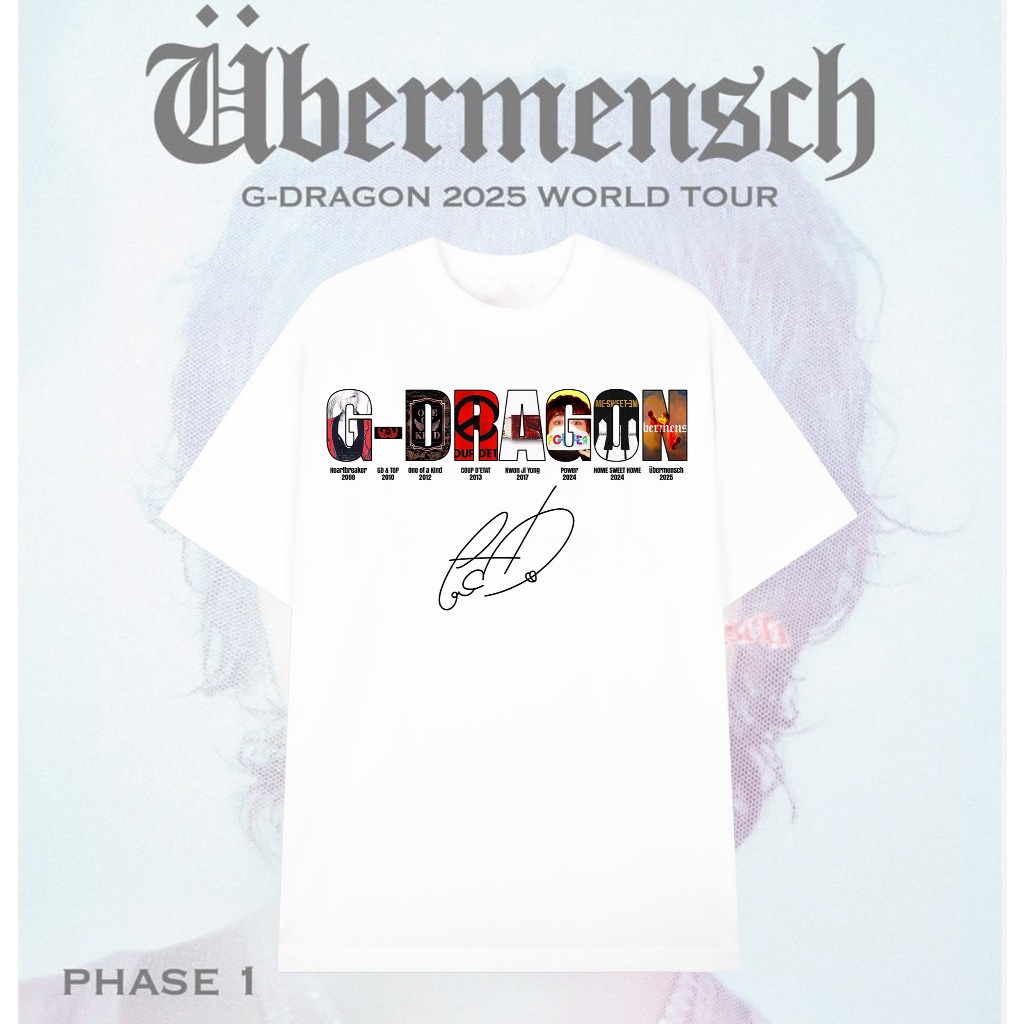 Áo Thun GDragon, Áo Thun Unisex GD KPop Merch