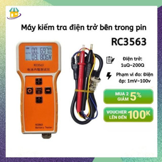 RC3563 Đồng hồ đo điện áp pin RC3563 Bộ kiểm tra điện áp điện trở trong bộ phát hiện điện áp cho pin lithium sắt 18650