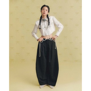 Quần vải kẻ dáng rộng chất vải dày dặn không kèm dây Miho Studio 