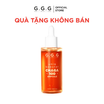 [HÀNG TẶNG KHÔNG BÁN] Booster Nấm Chaga 2.0 hỗ trợ làm dịu da và cấp ẩm chuyên sâu G.G.G Booster Chaga 50ml