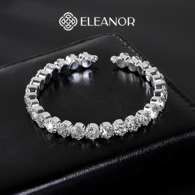 Vòng tay nữ Eleanor Accessories đính đá lấp lánh lắc tay dạng kiềng phụ kiện trang sức 9710