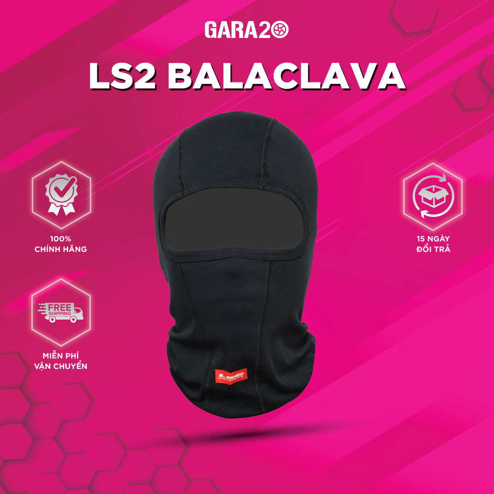 Khăn Trùm Đầu LS2 Balaclava Windstop Thoáng Khí Thấm Hút Mồ Hôi Đi Xe Máy Mô Tô PKL [Chính Hãng]