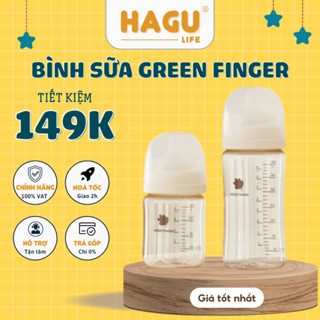 Bình sữa Green Finger Hàn Quốc chính hãng cho bé 160ml/280ml [Được chọn núm S/M/L/LL]