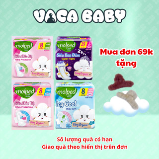 Băng vệ sinh Molped Bông Organic Tự nhiên mềm mại siêu thấm - Nhãn hàng Molfix công ty Hayat
