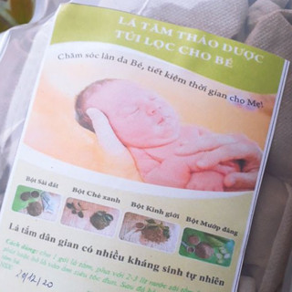 Lá tắm bé 30 túi lọc