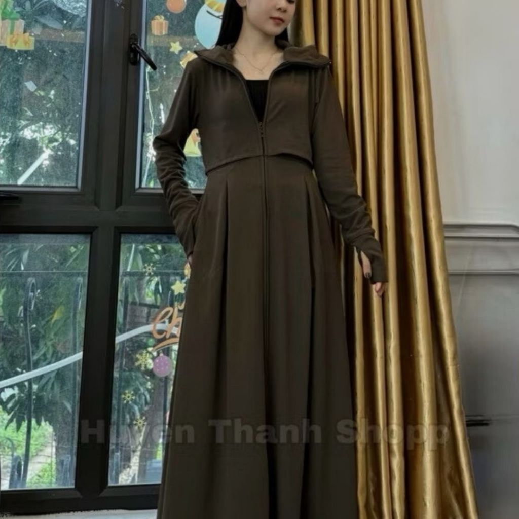Áo Chống Nắng Toàn Thân Nữ Có Mũ và Khẩu Trang Kèm Theo – Chống Tia UV, Vải Mát Mịn ELY258 | BigBuy360 - bigbuy360.vn
