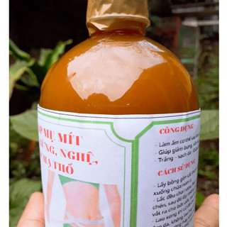 500ml cốt gừng nghệ hạt gấc hạ thổ (body)