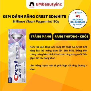 Kem đánh răng Crest 3D White làm trắng răng
