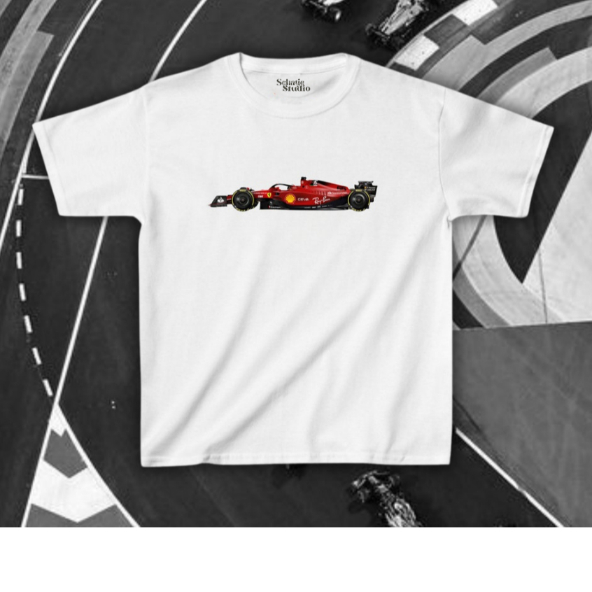 Áo Thun Baby Tee F1 Ferrari Charles Leclerc - Áo Racing Đua Xe Streetwear Hiphop Cotton 100%