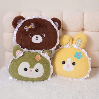 Bộ chăn gối văn phòng Thỏ Vàng, Gấu Nâu, Cáo Xanh  ANVIHOME Gối mền lông xù dễ thương 3in1 cao cấp