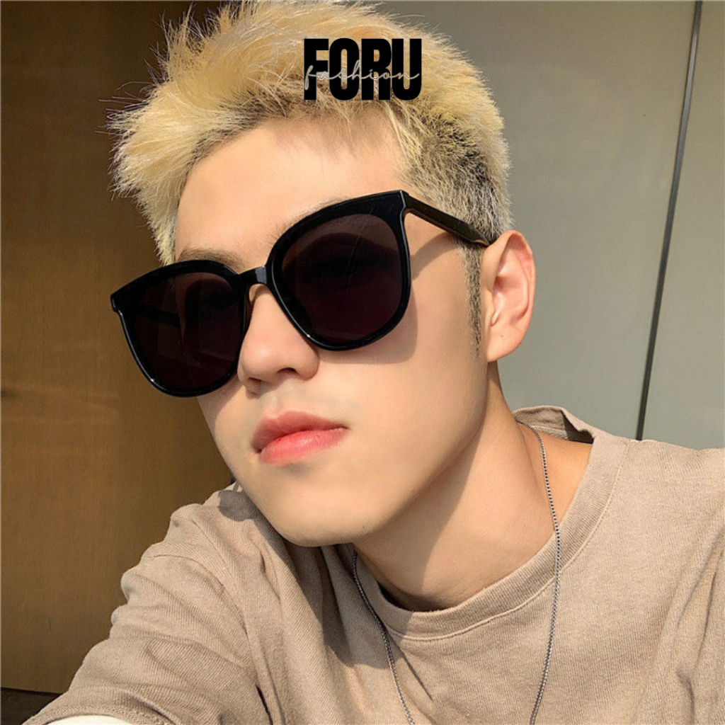 Kính mát nam nữ mắt to Foru thời trang đơn giản, kính râm đi biển phong cách Hàn Quốc GK20