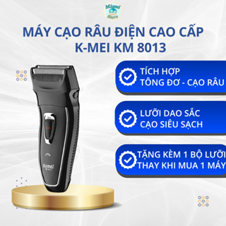 Máy Cạo Râu Điện K MEI KM-8013 Chế Độ Hai Lưỡi Kép Pin Khỏe Sạc Nhanh Cạo Nhanh Không Đau Rát.