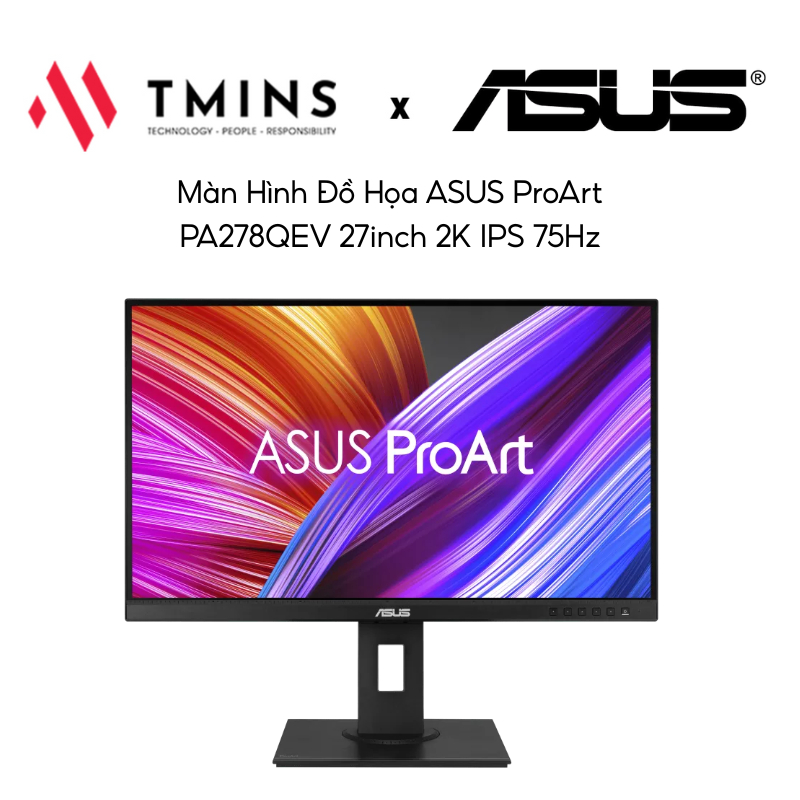 Màn hình đồ họa Asus ProArt PA278QEV (27.0Inch/ 2K/ 5ms/ 75HZ/ 350cd/m2/ IPS) - Hàng chính hãng
