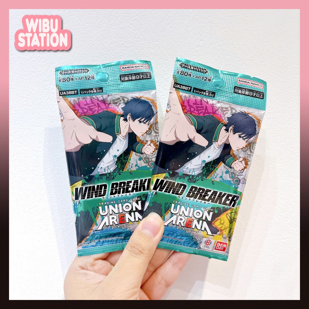 [WibuStation] Thẻ card nhân phẩm Booster Pack BANDAI UNION ARENA Wind Breaker