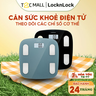  Cân sức khỏe điện tử LocknLock Body fat scale theo dõi các chỉ số cơ thể qua ứng dụng ENC541-T2CMALL 