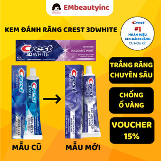  Kem Đánh Trắng Răng Crest 3D White Advanced Whitening 147g 
