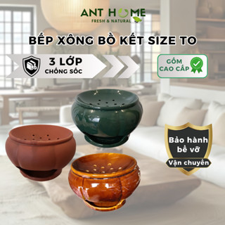  Bếp xông đốt bồ kết thảo mộc tráng men sạch đẹp 