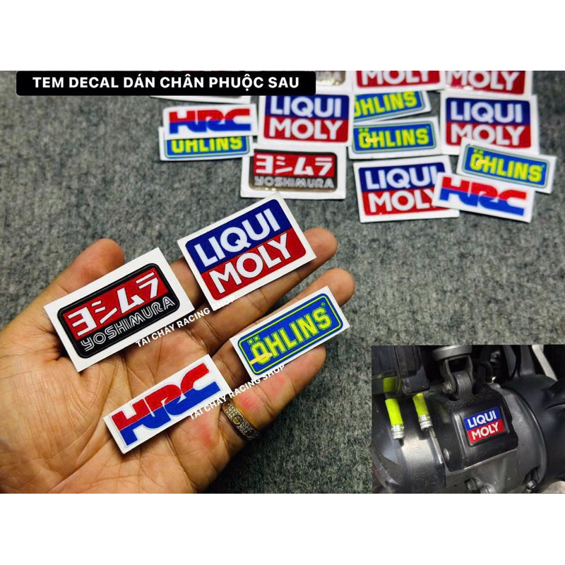 [ 1 MIẾNG ] TEM DECAL DÁN CHÂN PHUỘC SAU
