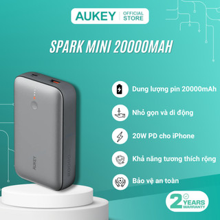  Pin Dự Phòng Sạc Nhanh Aukey PB-Y57 Spark Mini 20000mAh - Hàng Chính Hãng 