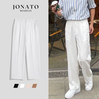 Quần tây nam ống suông JONATO, quần âu ống rộng phong cách Hàn Quốc trẻ trung năng động