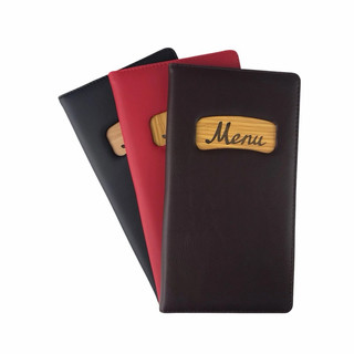 CUỐN BÌA MENU DA THỰC ĐƠN CAO CẤP (16x29cm)