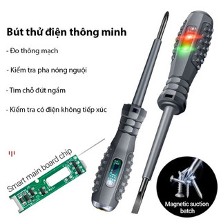 Bút thử điện thông minh, tô vít thử điện không tiếp xúc đo ngoài dây
