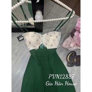 Đầm dây hạt chuỗi ngọc saphia