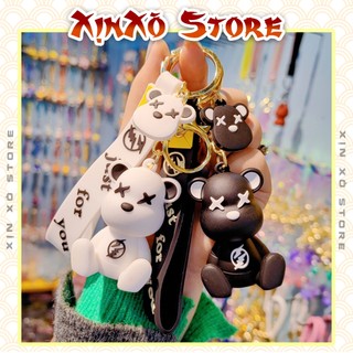 Móc khóa hoạt hình Gấu KAWs Bạo lực PVC cao cấp, Móc chìa khóa trang trí túi xách - XỊN XÒ Store