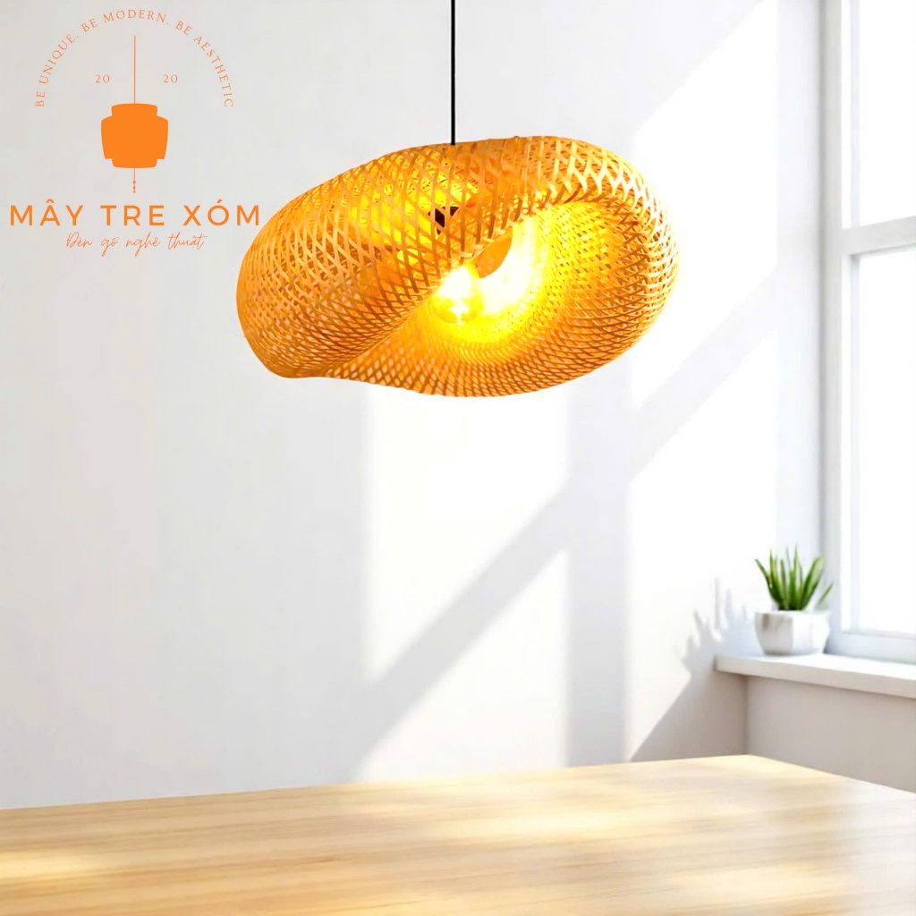Đèn tre bóng mây- đèn trang trí thả trần