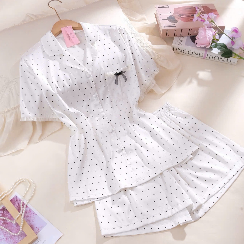 Pyzama lụa tay ngắn PM0509
