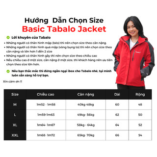 Áo Khoác Nam Nữ Tabalo Basic Jacket L2 - Chống nắng, mũ tháo rời