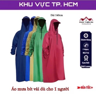 Áo mưa bít vải dù liền thân dùng cho 1 người - tiện dụng, siêu bền