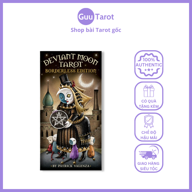 Bộ Bài Deviant Moon Tarot Borderless Edition (Guu Tarot Shop)