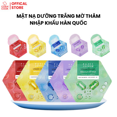 Mặt nạ Petit Cochon Vitamin Complex dưỡng trắng sáng và bổ sung Vitamin Hàn Quốc Lập Phương 30ml