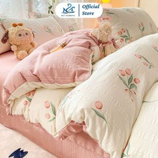  Bộ chăn ga gối Icy M2T bedding Tuổi Thanh Xuân chăn mền drap giường và 2 vỏ gối 