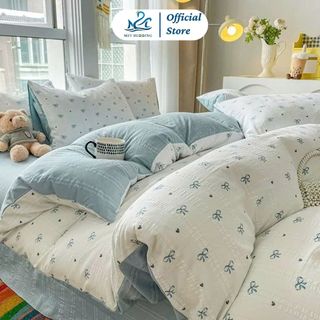  Bộ chăn ga gối Icy M2T bedding gồm vỏ chăn mền drap ga giường và 2 vỏ gối nằm- 