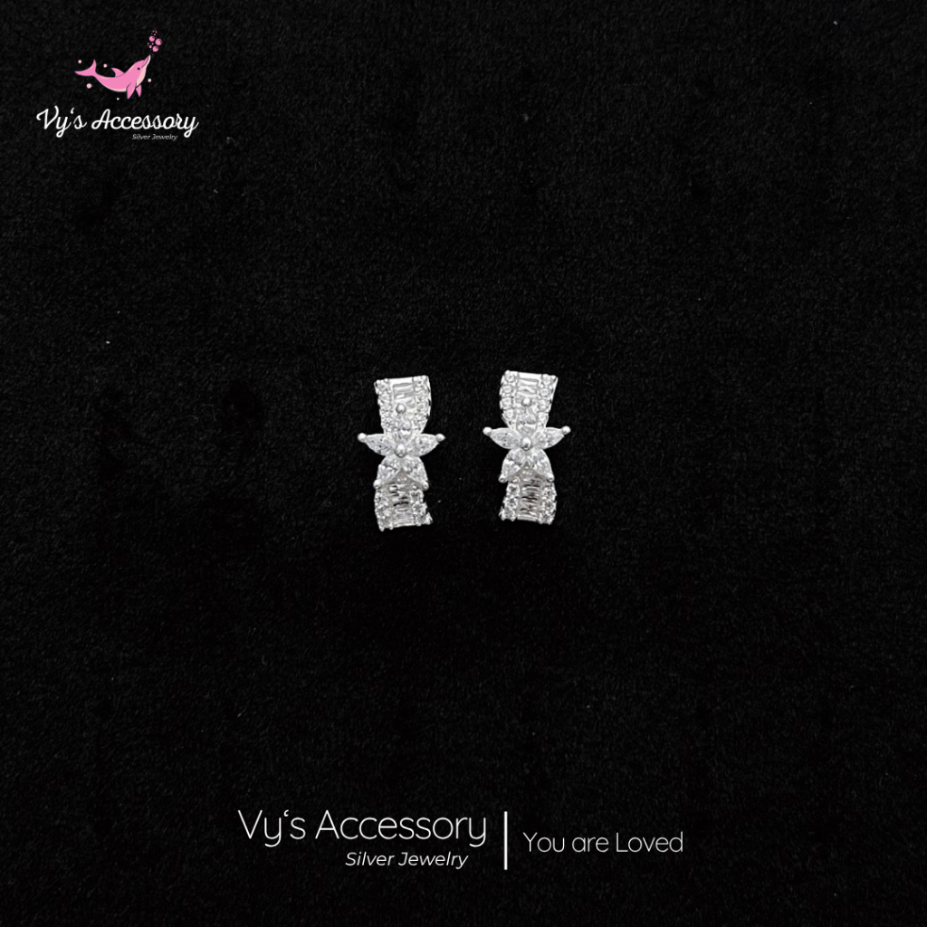 Khuyên tai bạc ngôi sao lấp lánh Vy's Accessory BG09
