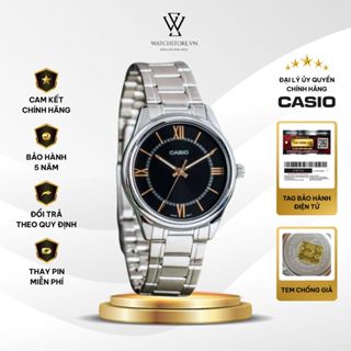Đồng Hồ Nam Casio MTP-V005D-1B5UDF Kính Khoáng Mặt Đen Dạ Quang 40mm Chống Nước Dây Kim Loại Chính Hãng - WATCHSTORE