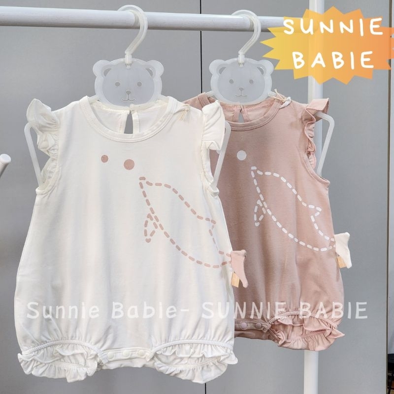 Bu baby - Bodychip cộc tay chất vải sợi tre dành cho bé sơ sinh đến 1 tuổi.