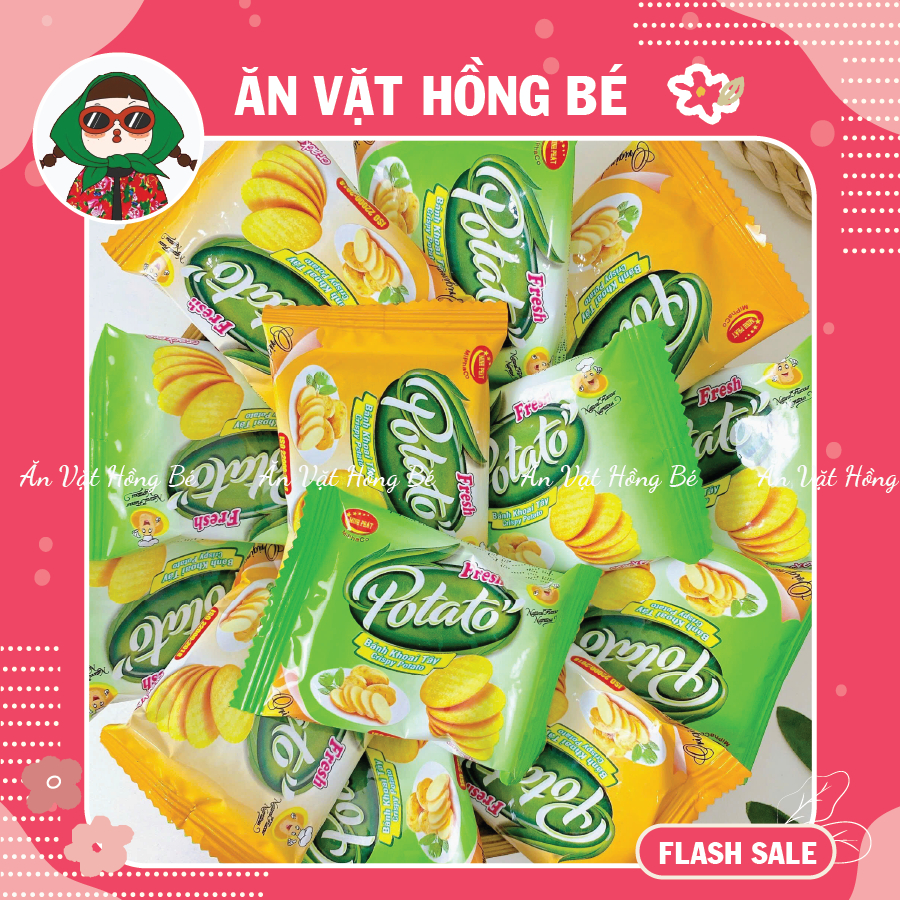 Bánh Khoai Tây Potato Minh Phát, Bánh Potato, Bánh Quy, đồ ăn vặt, Ăn vặt Hồng Bé