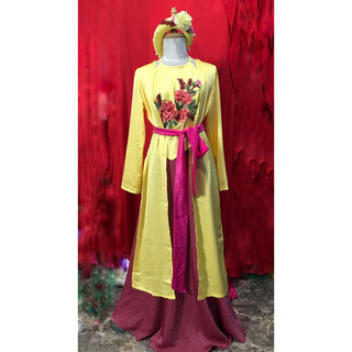 set tứ thân kèm mấn