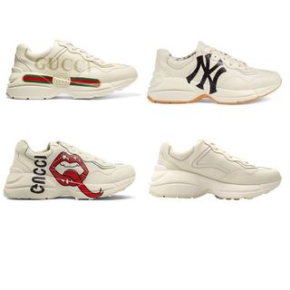 [Chính Hãng] Giày GC rhyton nam nữ, Giày_gucci  Rhyton họa tiết 6 màu hàng full box, bill